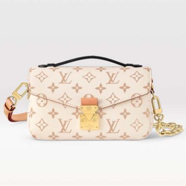 Louis Vuitton LV Women Pochette Métis East West Bag Monogram Dune Coated Canvas Cowhide-Leather