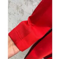 Louis Vuitton LV Women Sporty Mesh Accent Dress Bright Red Black Regular Fit (12)