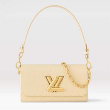 Louis Vuitton LV Women Twist West Banana Yellow Epi Grained Cowhide Leather M24548