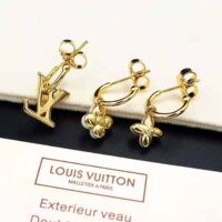 Louis Vuitton Women LV Floragram Earrings (1)