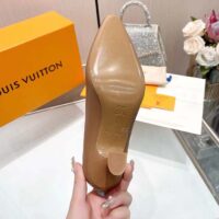 Louis Vuitton LV Women Sparkle Pump Brown Calf Leather Elasticized 6.5 Cm Heel (7)