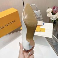 Louis Vuitton LV Women Sparkle Pump White Calf Leather Elasticized 6.5 Cm Heel (7)