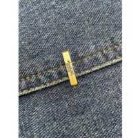 Louis Vuitton Men LV Workwear Denim Jacket Regular Fit Monogram Indigo Cotton 1ABJ7A (11)