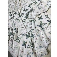 Louis Vuitton Women LV Floral Print Long-Sleeved Tiered Dress White 1AFGAU (4)