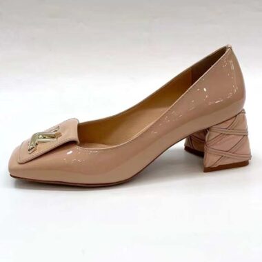 Louis Vuitton Women LV Shake Pump Beige Patent Calf Leather