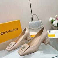 Louis Vuitton Women LV Shake Pump Beige Patent Calf Leather (2)