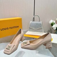 Louis Vuitton Women LV Shake Pump Beige Patent Calf Leather (2)