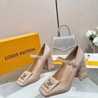 Louis Vuitton Women LV Shake Pump Beige Patent Calf Leather 9.5 CM Heel (3)