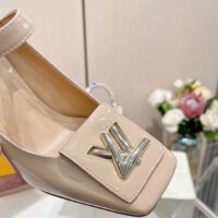 Louis Vuitton Women LV Shake Pump Beige Patent Calf Leather 9.5 CM Heel (3)