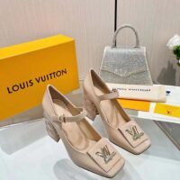 Louis Vuitton Women LV Shake Pump Beige Patent Calf Leather 9.5 CM Heel (3)