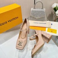 Louis Vuitton Women LV Shake Pump Beige Patent Calf Leather 9.5 CM Heel (3)