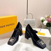 Louis Vuitton Women LV Shake Pump Black Calf Leather 9.5 CM Heel (6)