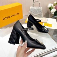 Louis Vuitton Women LV Shake Pump Black Calf Leather 9.5 CM Heel (6)