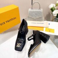 Louis Vuitton Women LV Shake Pump Black Calf Leather 9.5 CM Heel (6)