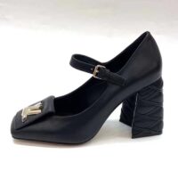 Louis Vuitton Women LV Shake Pump Black Calf Leather 9.5 CM Heel (6)