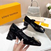 Louis Vuitton Women LV Shake Pump Black Patent Calf Leather 5.5 CM Heel (6)