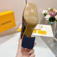 Louis Vuitton Women LV Shake Pump Brown Monogram Flower Canvas 9.5 CM Heel (6)