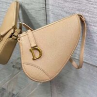 Dior CD Women Saddle Rodeo Pouch Biscuit Goatskin