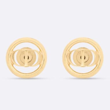 Dior Women CD 30 Montaigne Stud Earrings Gold-Finish Metal