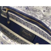 Dior Women CD Medium Lady D-Lite Bag Blue Toile De Jouy Embroidery (1)