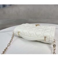 Dior Women CD Miss Dior Top Handle Bag Latte Cannage Lambskin (2)