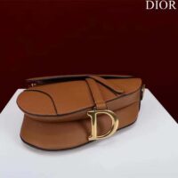 Dior Women CD Saddle Bag Strap Golden Saddle Grained Calfskin (2)