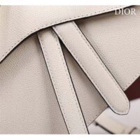 Dior Women CD Saddle Bag Strap Latte Grained Calfskin (8)