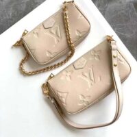 Louis Vuitton LV Women Multi Pochette Accessoires Beige Cowhide Leather M46568 (9)