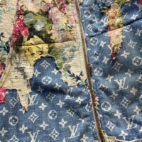 Louis Vuitton Men LV Monogram Flower Printed Blue Denim Jacket Regular Fi (5)