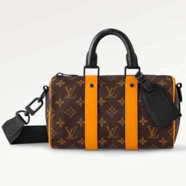 Louis Vuitton Unisex Keepall Bandoulière 25 Radiant Sun Monogram Coated Canvas M46687