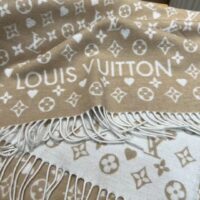 Louis Vuitton Unisex LV Game On Scarf Beige Allover Monogram M76900 (5)