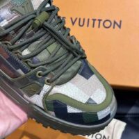 Louis Vuitton Unisex LV Trainer Maxi Sneaker Khaki Green Calf Leather 1ACNCZ (4)