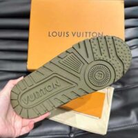 Louis Vuitton Unisex LV Trainer Maxi Sneaker Khaki Green Calf Leather 1ACNCZ (4)