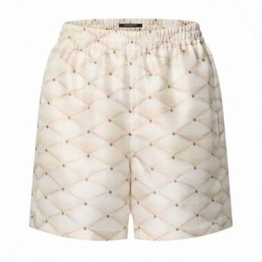 Louis Vuitton Women LV 3D Malletage Print Pajama Shorts Silk