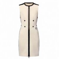 Louis Vuitton Women LV Fitted Scuba Dress Eggshell Beige 1AFF99