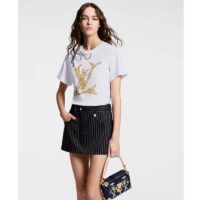 Louis Vuitton Women Nautical LV T-Shirt Cotton White 1AFMZ4 (6)