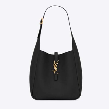 Saint Laurent YSL Women LE 5 À 7 Supple Small Grained Black Leather