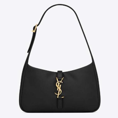 Saint Laurent YSL Women Le 5 À 7 Padded Lambskin Black Leather