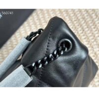 Saint Laurent YSL Women Puffer Small Nappa Leather Black Lambskin