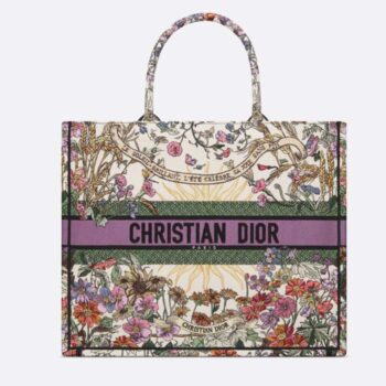 Dior CD Women CD Large Dior Book Tote Ecru Multicolor 4 Saisons Été Soleil