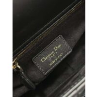 Dior CD Women Small Lady Dior My ABCDior Bag Black Cannage Lambskin (9)