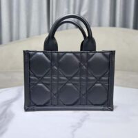 Dior Unisex CD Mini Dior Book Tote Black Macrocannage Calfskin (6)