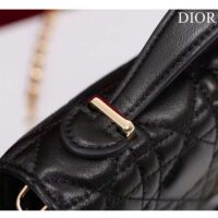 Dior Women CD My Dior Mini Bag Black Cannage Lambskin (10)