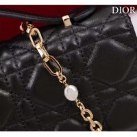 Dior Women CD My Dior Mini Bag Black Cannage Lambskin (10)