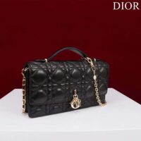 Dior Women CD My Dior Mini Bag Black Cannage Lambskin (10)