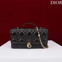 Dior Women CD My Dior Mini Bag Black Cannage Lambskin (10)