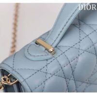 Dior Women CD My Dior Mini Bag Cloud Blue Cannage Lambskin (1)