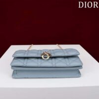 Dior Women CD My Dior Mini Bag Cloud Blue Cannage Lambskin (1)