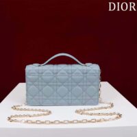 Dior Women CD My Dior Mini Bag Cloud Blue Cannage Lambskin (1)