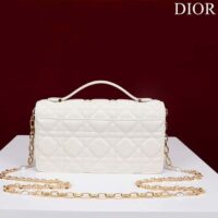 Dior Women CD My Dior Mini Bag Latte Cannage Lambskin (6)